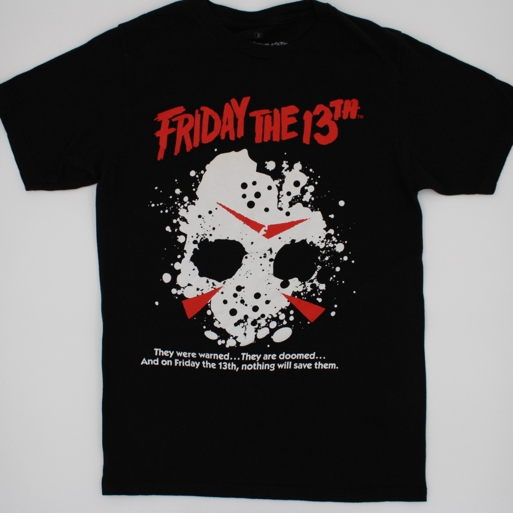 2-for-1 Halloween Graphic Tees Bundle – Jason & Beetlejuice (Unisex Small)